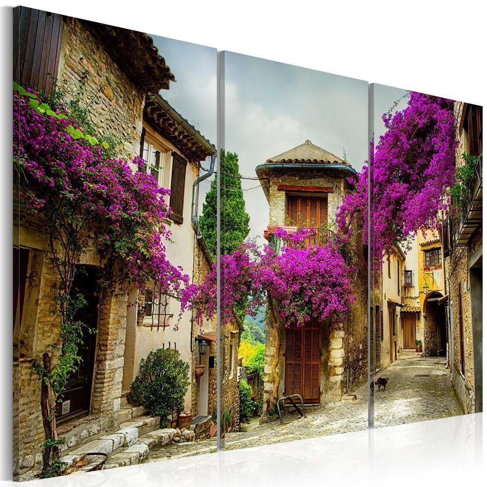 Canvas Print - Charming Alley-ArtfulPrivacy-Wall Art Collection