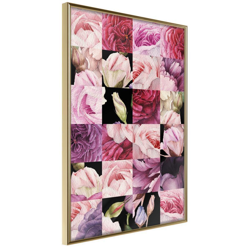 Botanical Wall Art - Floral Jigsaw-artwork for wall with acrylic glass protection