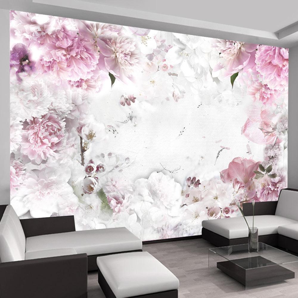 Wall Mural - Dancing peonies-Wall Murals-ArtfulPrivacy