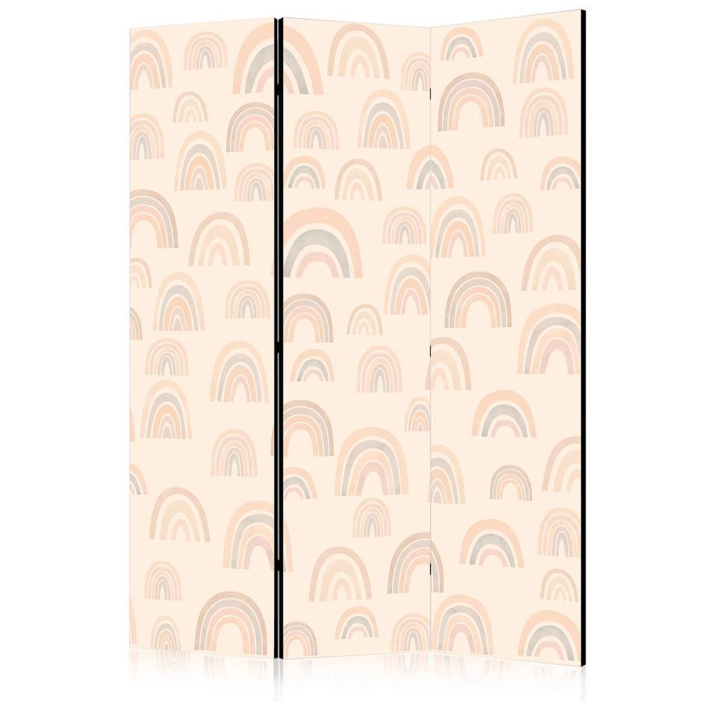 Room Divider - August Sky - Rainbows of Various Sizes in Muted Colors