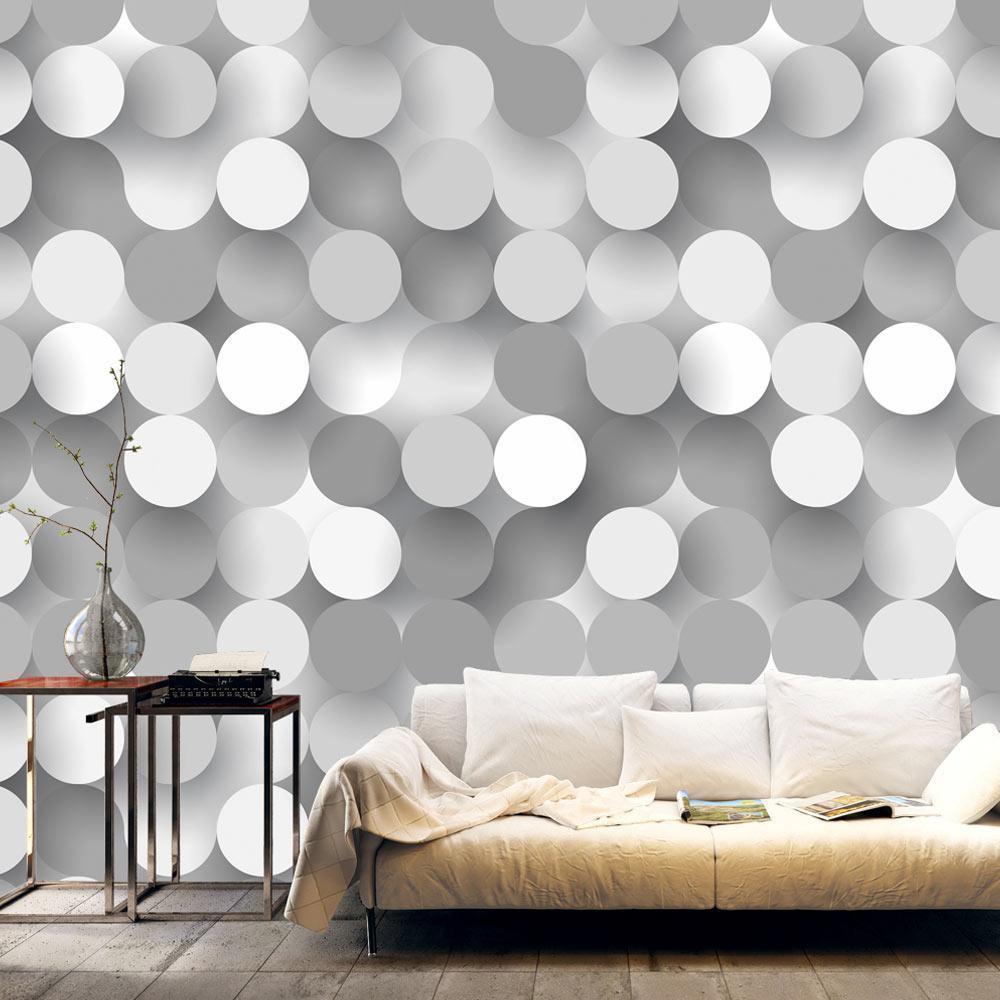 Wall Mural - Silver Net-Wall Murals-ArtfulPrivacy