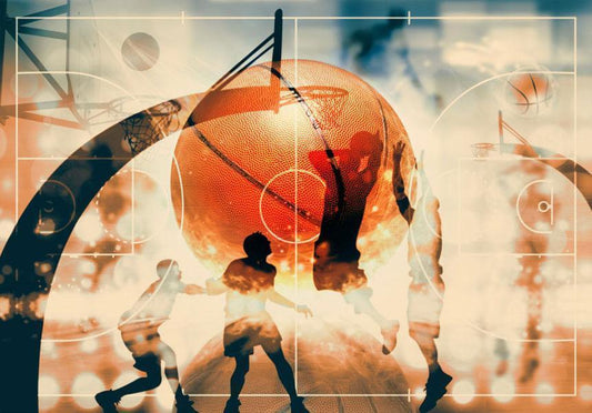 Wall Mural - I love basketball!-Wall Murals-ArtfulPrivacy