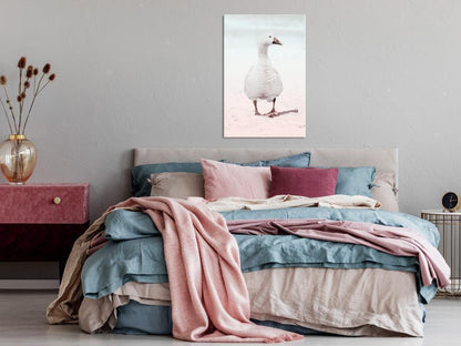 Canvas Print - Winter Duck (1 Part) Vertical-ArtfulPrivacy-Wall Art Collection