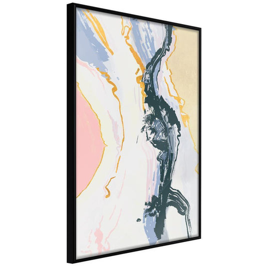 Abstract Poster Frame - Pulsating Suggestion-artwork for wall with acrylic glass protection