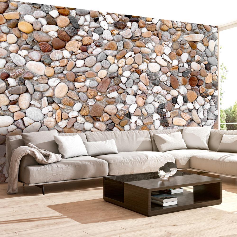 Wall Mural - Stone Beach-Wall Murals-ArtfulPrivacy