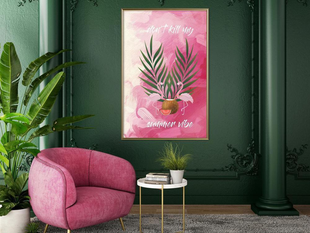 Botanical Wall Art - Back to the Summer-artwork for wall with acrylic glass protection