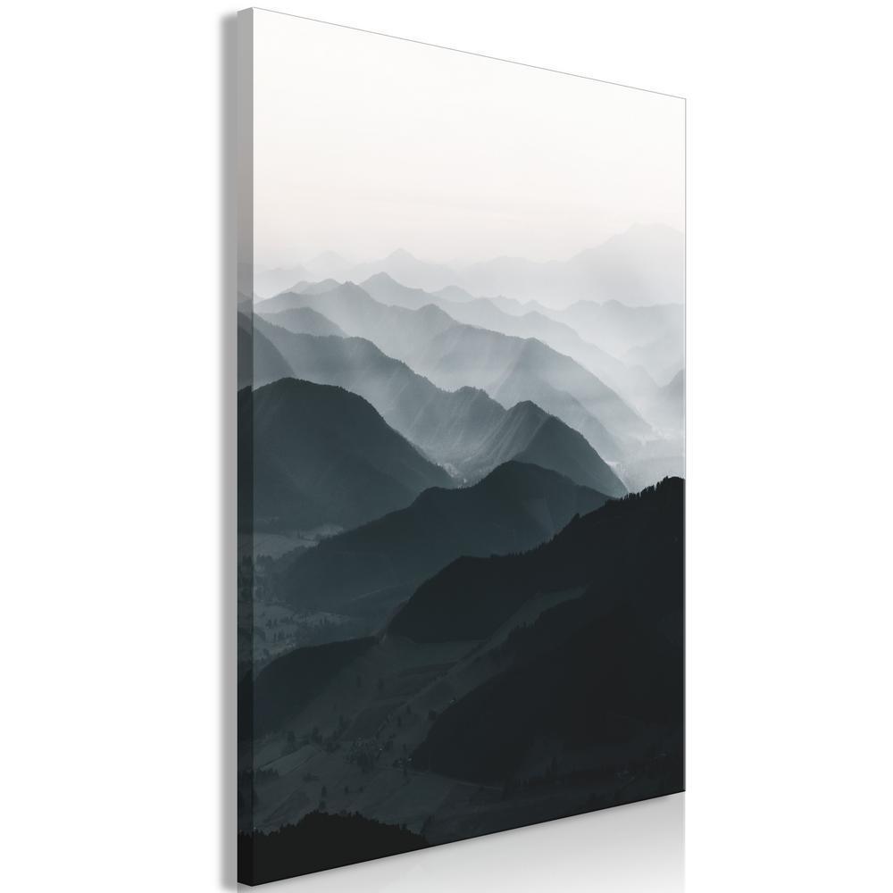 Canvas Print - Parallel Ridges (1 Part) Vertical-ArtfulPrivacy-Wall Art Collection