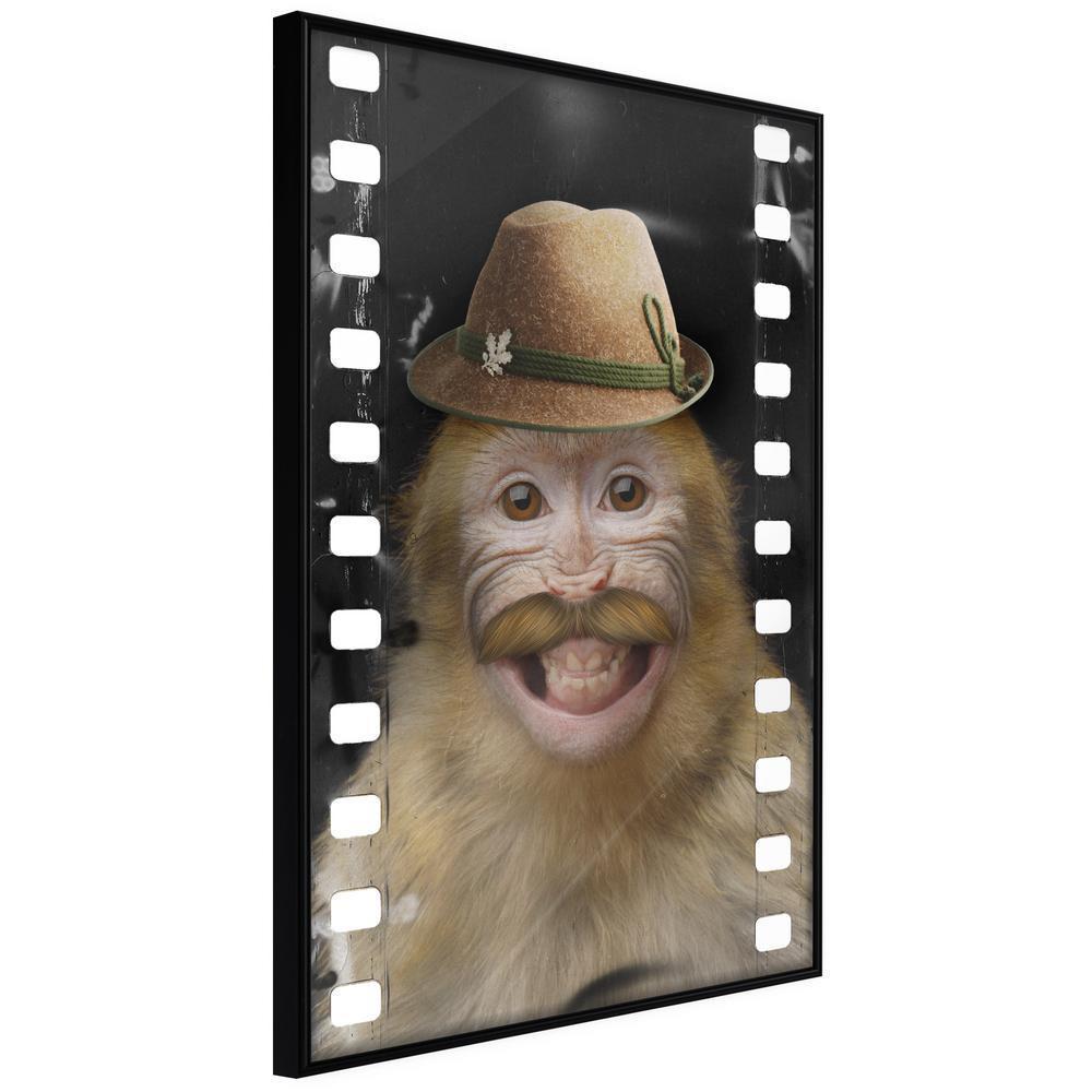 Frame Wall Art - Dressed Up Monkey-artwork for wall with acrylic glass protection