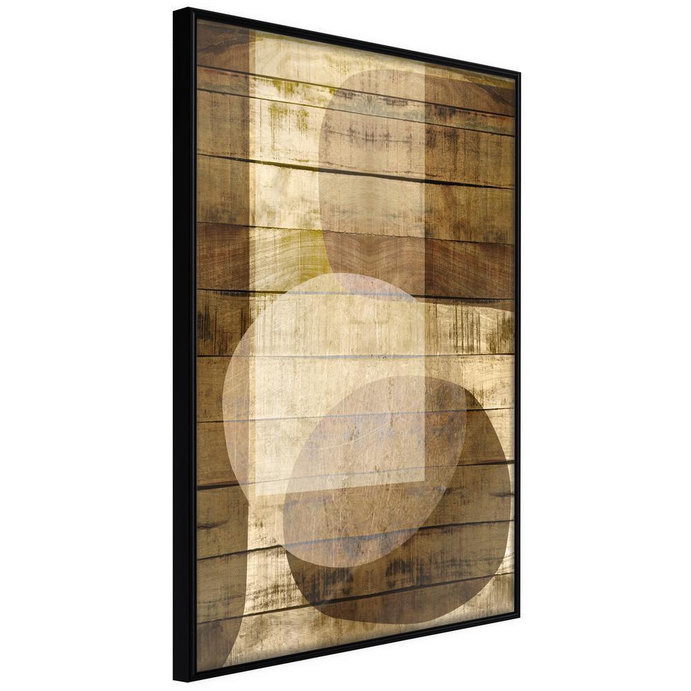 Abstract Poster Frame - Illuminated Space-artwork for wall with acrylic glass protection