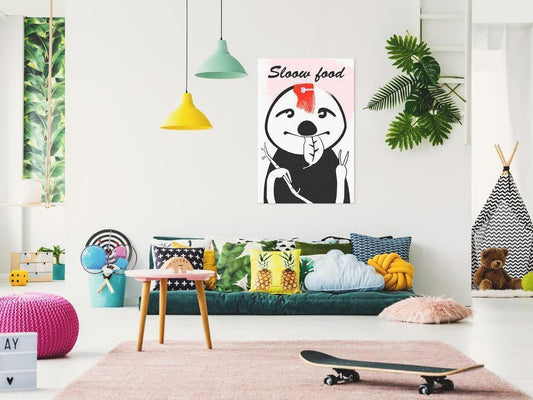 Canvas Print - Sloth Trendsetter (1 Part) Vertical-ArtfulPrivacy-Wall Art Collection