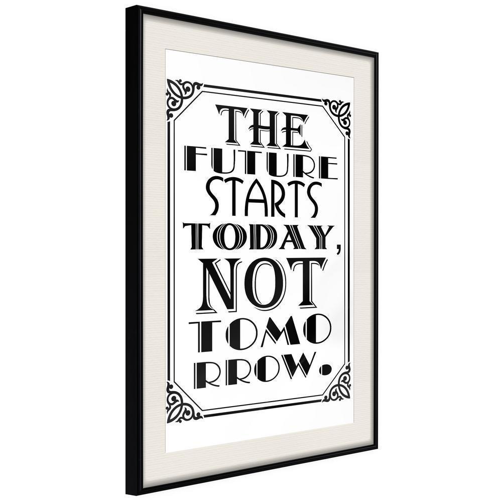 Motivational Wall Frame - Future-artwork for wall with acrylic glass protection