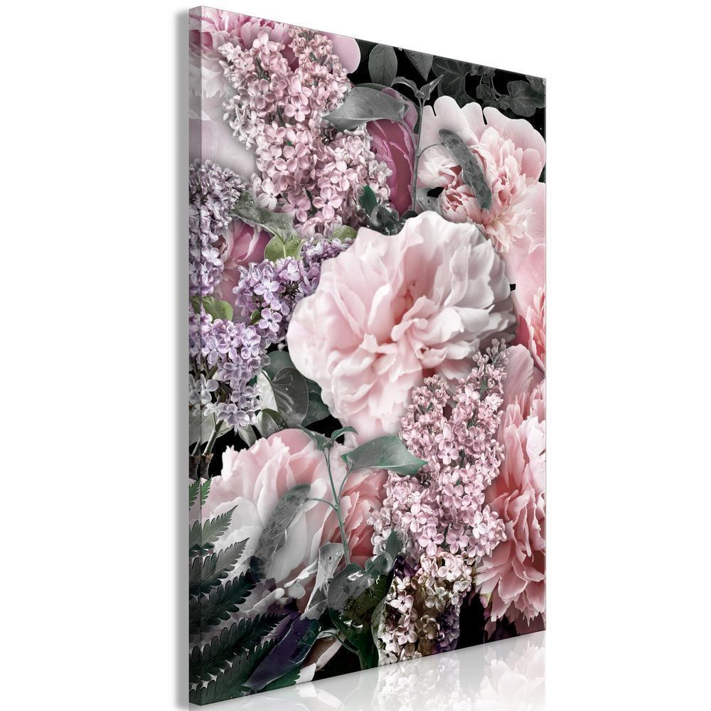 Canvas Print - Among Flowers (1-part) - Blooming Plants in Nature's Colors-ArtfulPrivacy-Wall Art Collection