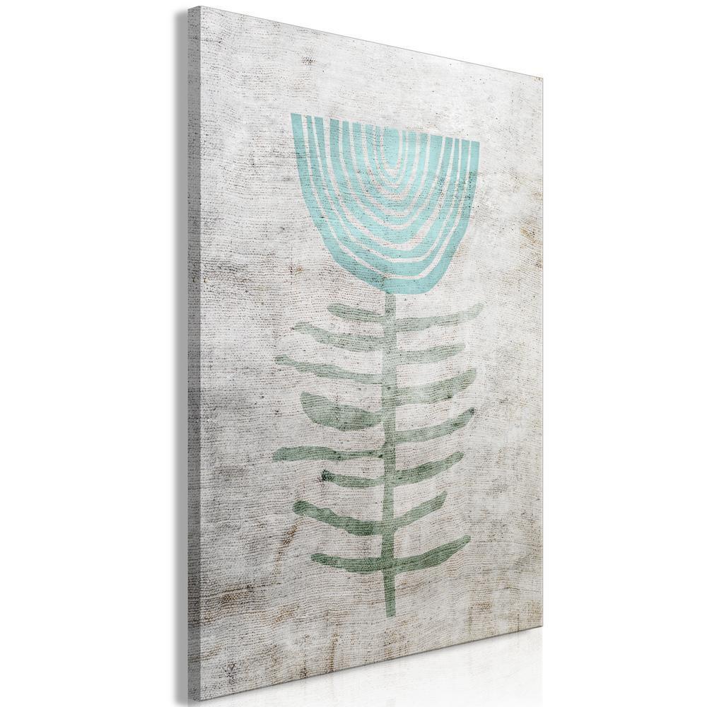 Canvas Print - Blue Lily (1 Part) Vertical-ArtfulPrivacy-Wall Art Collection