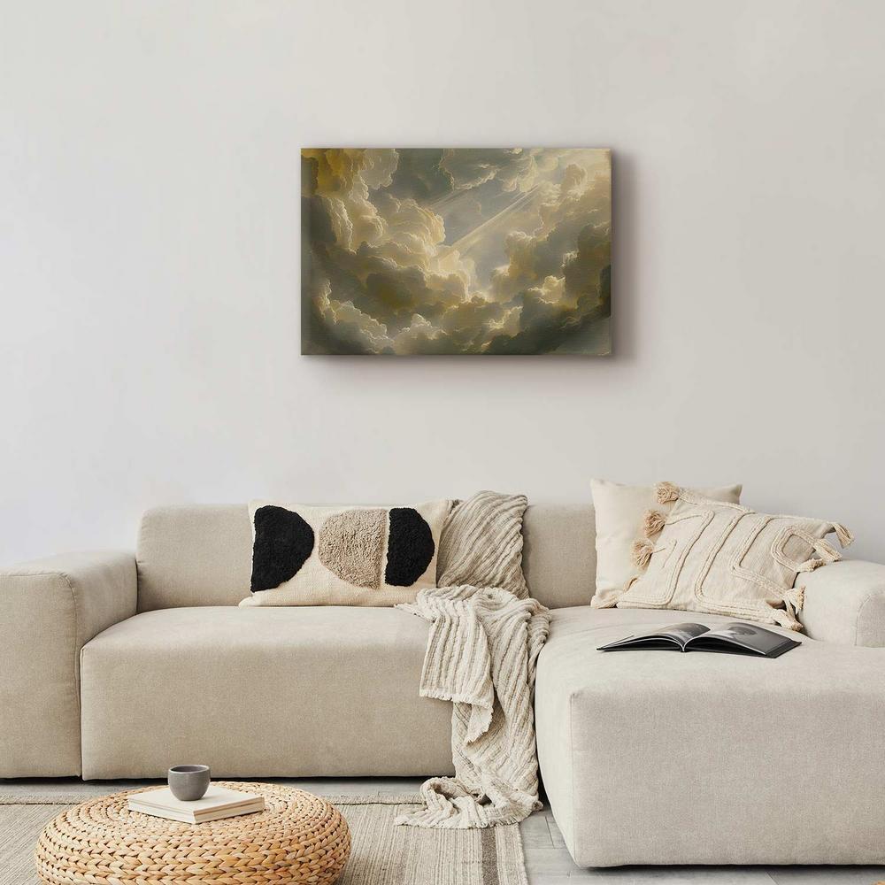 Canvas Print - Enchanting Play of Colors Against a Backdrop of Clouds