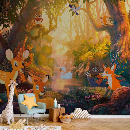 Wall Mural - Animals in the Forest