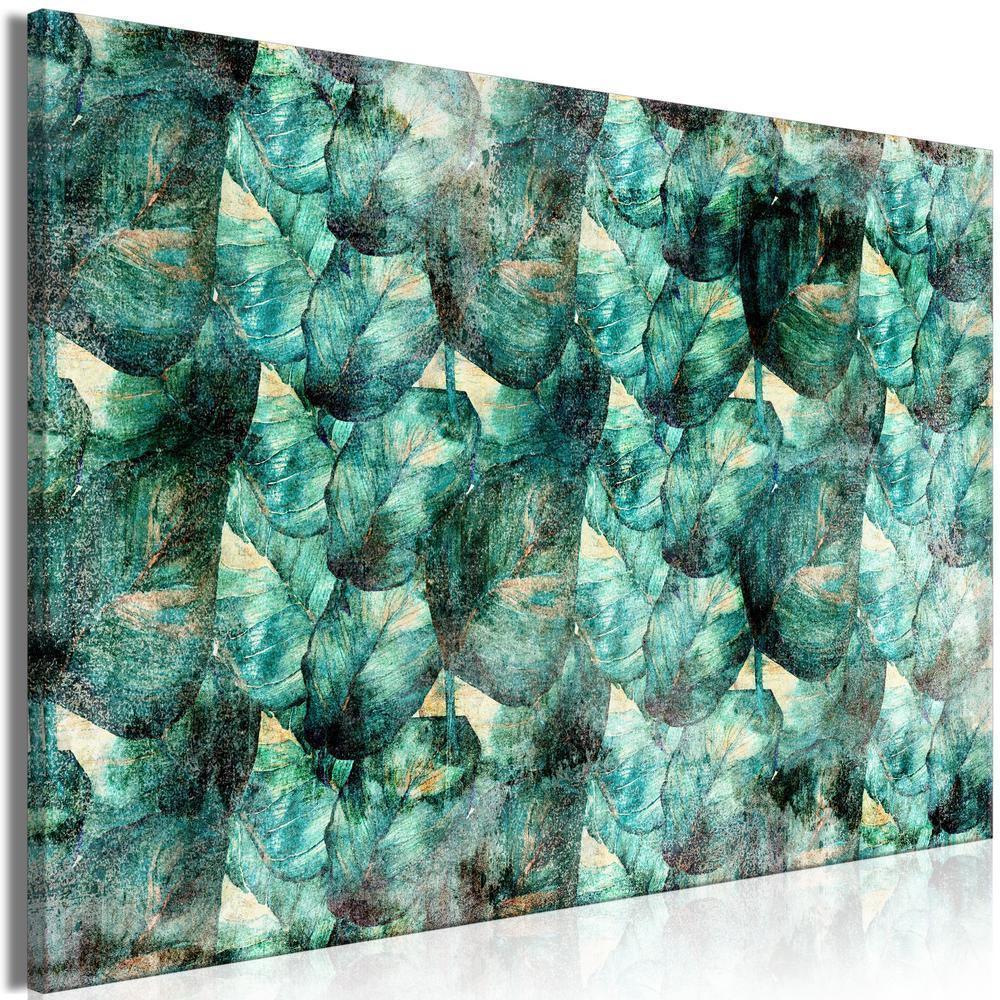 Canvas Print - Green Thoughts (1 Part) Wide-ArtfulPrivacy-Wall Art Collection