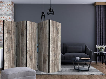 Room Divider - Stylish Wood II- A 5 Panel Folding Screen For Living rooms, bedrooms or home office, decorative folding screen made with wood and canvas