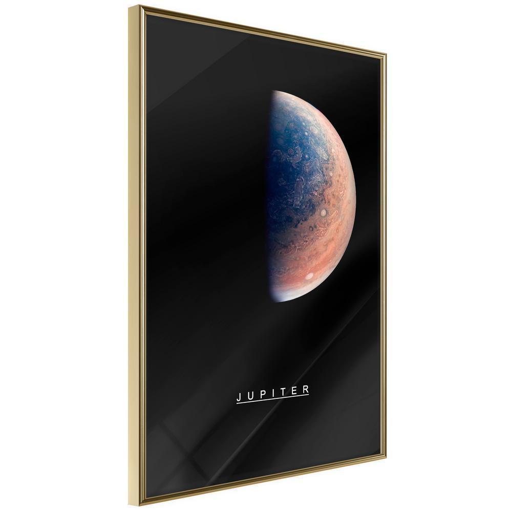 Framed Art - The Solar System: Jupiter-artwork for wall with acrylic glass protection