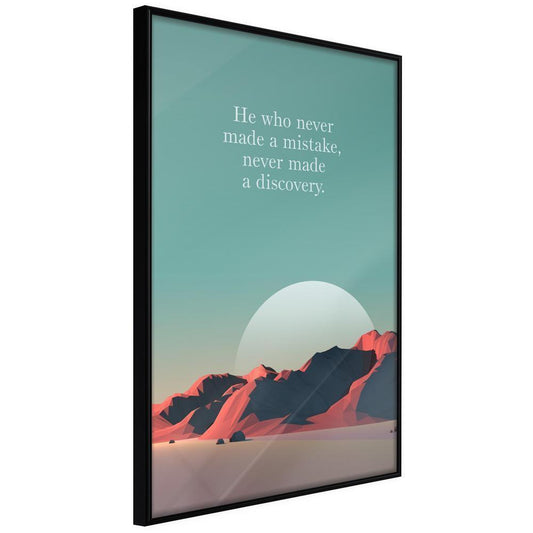 Motivational Wall Frame - Discovery-artwork for wall with acrylic glass protection