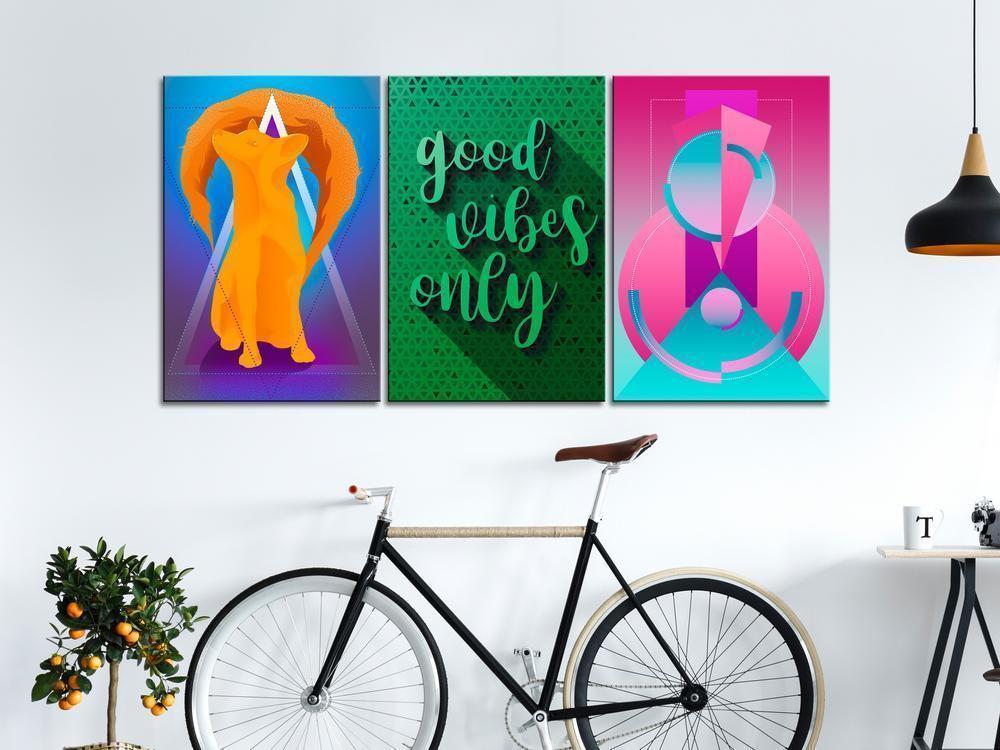 Canvas Print - Shades of Happiness (3 Parts)-ArtfulPrivacy-Wall Art Collection