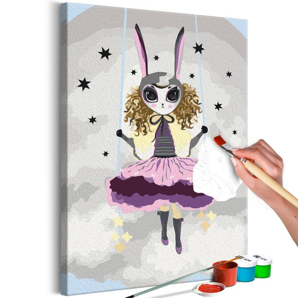 Start learning Painting - Paint By Numbers Kit - Lady Bunny - new hobby