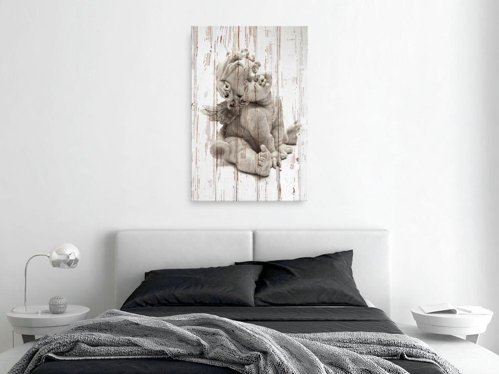 Canvas Print - Pensive Cupid (1 Part) Vertical-ArtfulPrivacy-Wall Art Collection