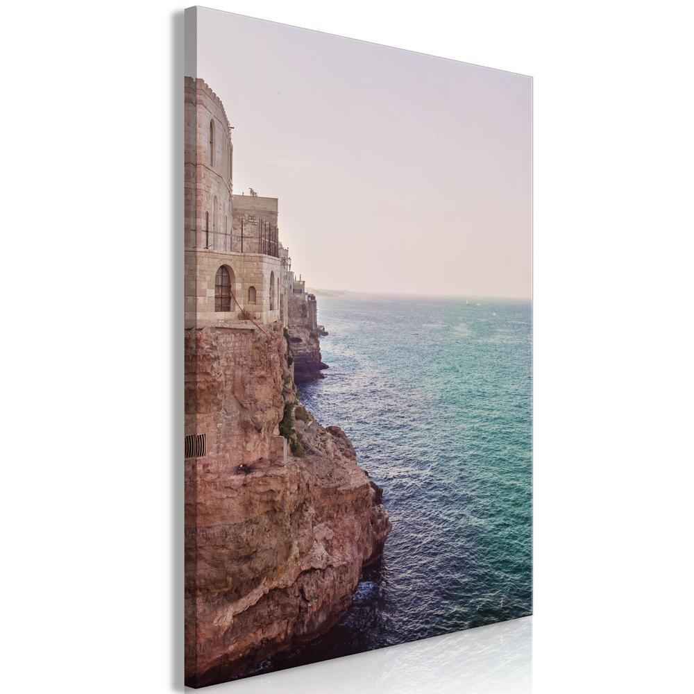 Canvas Print - Turquoise Coast (1 Part) Vertical-ArtfulPrivacy-Wall Art Collection