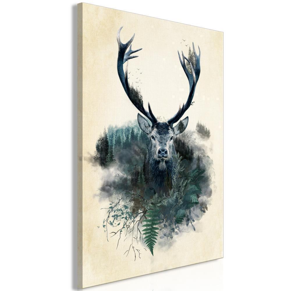 Canvas Print - Forest Ghost (1 Part) Vertical-ArtfulPrivacy-Wall Art Collection