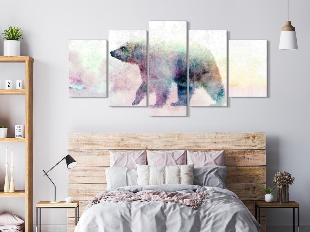 Canvas Print - Lonely Bear (5 Parts) Wide-ArtfulPrivacy-Wall Art Collection