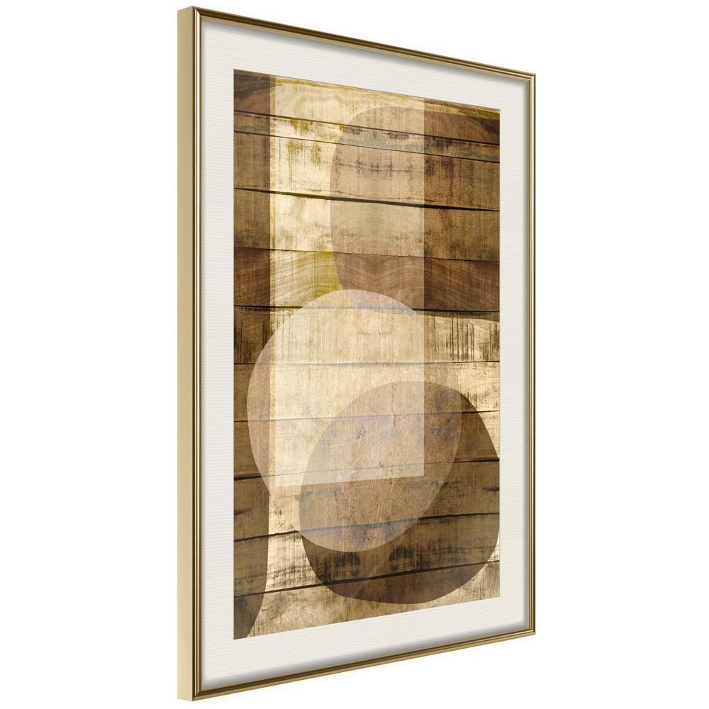 Abstract Poster Frame - Illuminated Space-artwork for wall with acrylic glass protection