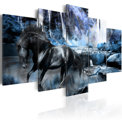 Canvas Print - Azure waterfall-ArtfulPrivacy-Wall Art Collection
