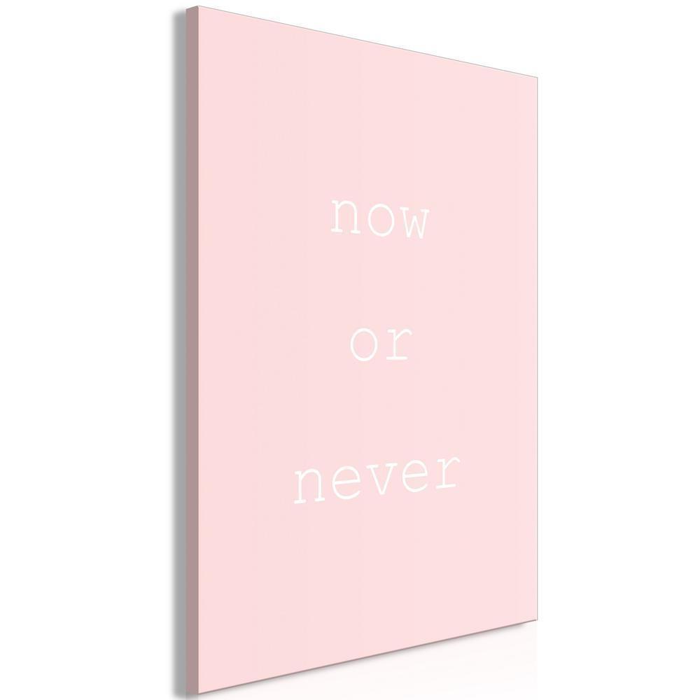 Canvas Print - Now or Never (1 Part) Vertical-ArtfulPrivacy-Wall Art Collection