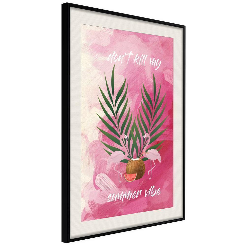 Botanical Wall Art - Back to the Summer-artwork for wall with acrylic glass protection