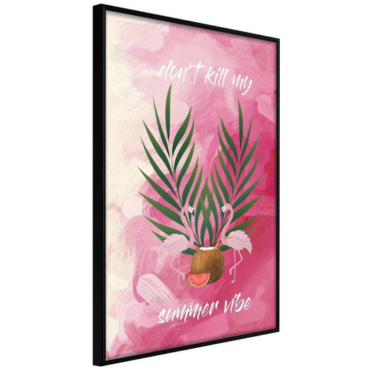 Botanical Wall Art - Back to the Summer-artwork for wall with acrylic glass protection