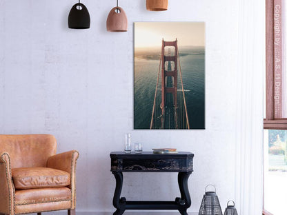 Canvas Print - Golden Gate Bridge (1 Part) Vertical-ArtfulPrivacy-Wall Art Collection