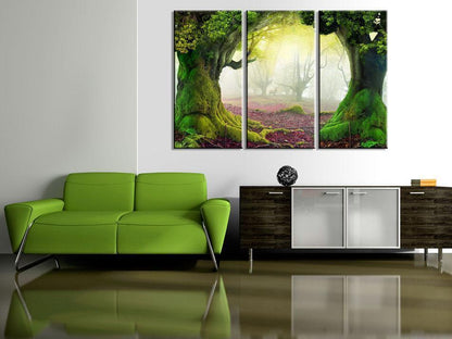 Canvas Print - Mysterious forest - triptych-ArtfulPrivacy-Wall Art Collection