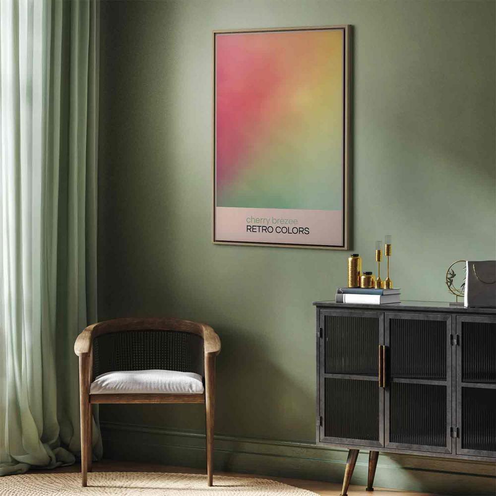 Canvas Print - Cherry Breeze - Pastel Gradient in Delicate Retro Colors