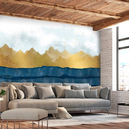 Wall Mural - Dawn in the Mountains - Second Variant-Wall Murals-ArtfulPrivacy