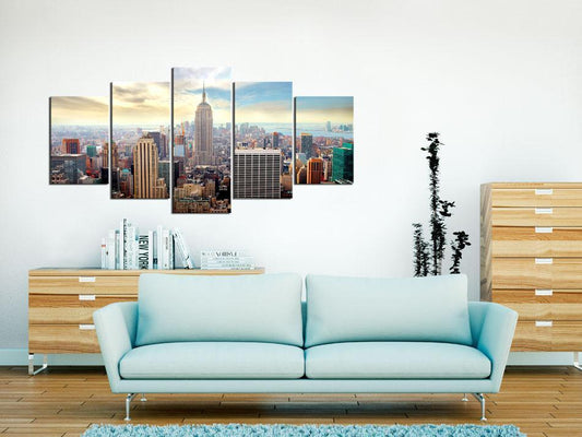 Canvas Print - Morning in New York City-ArtfulPrivacy-Wall Art Collection