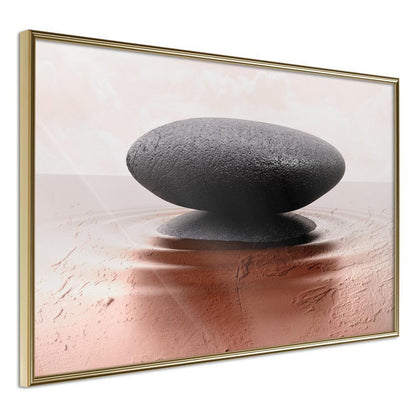 Framed Art - Balance-artwork for wall with acrylic glass protection