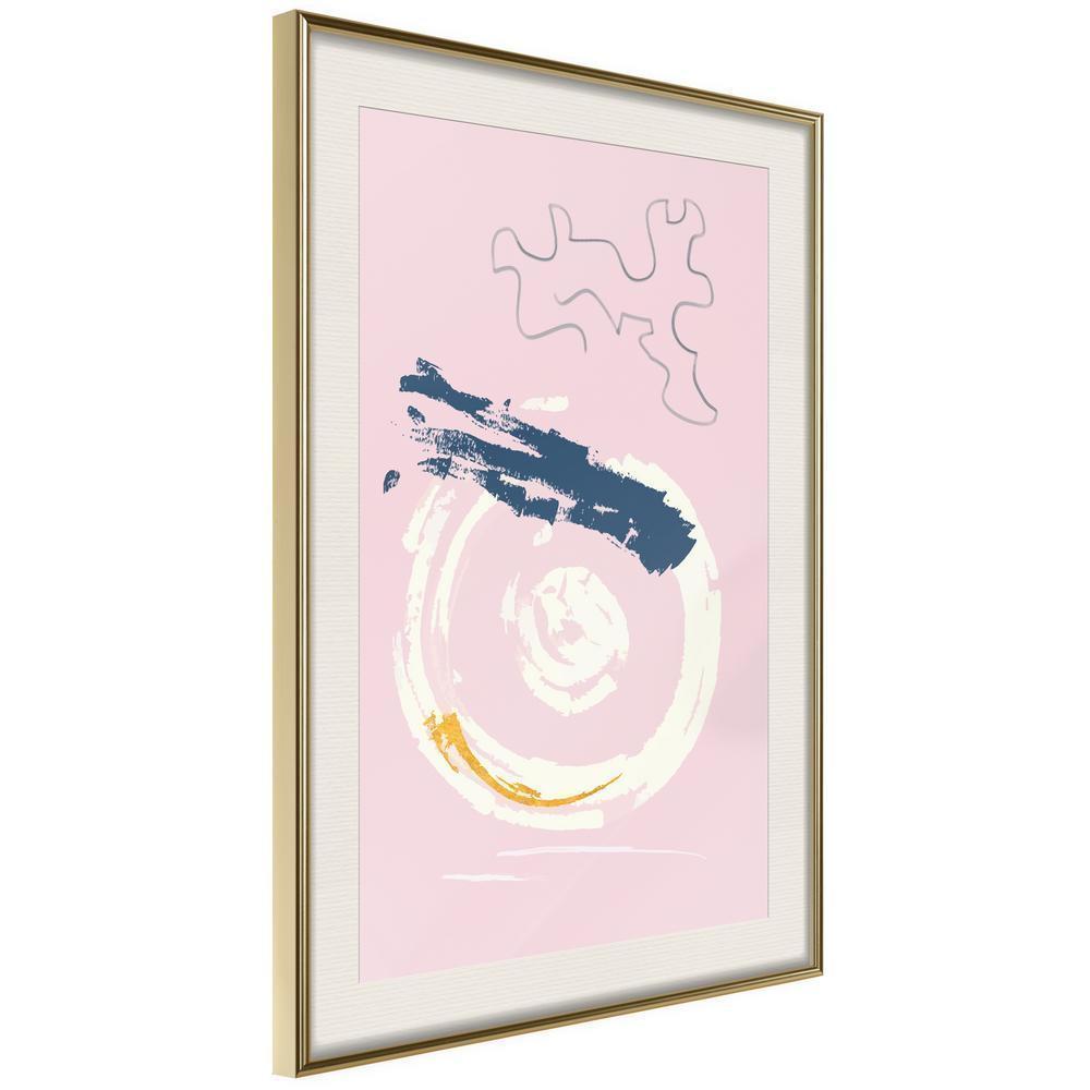 Abstract Poster Frame - In the Crosshairs-artwork for wall with acrylic glass protection