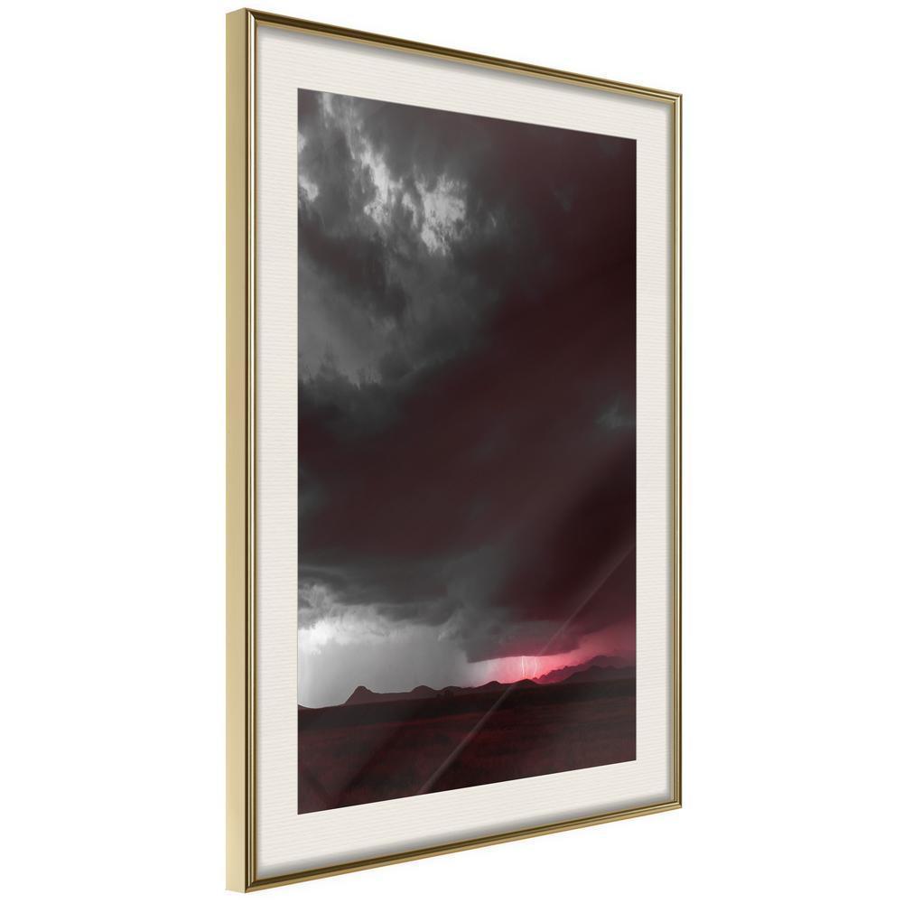 Framed Art - Dark Sky-artwork for wall with acrylic glass protection