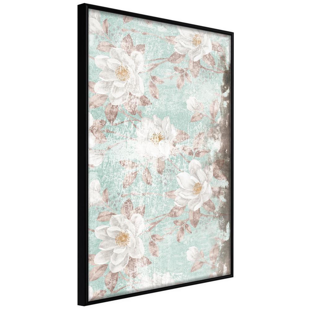 Botanical Wall Art - Floral Muslin-artwork for wall with acrylic glass protection