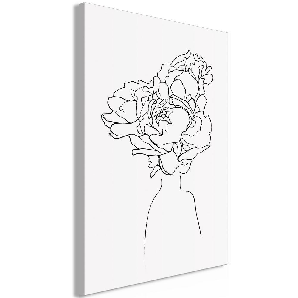 Canvas Print - Above the Flowers (1 Part) Vertical-ArtfulPrivacy-Wall Art Collection