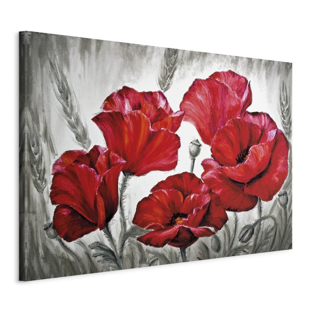 Canvas Print - Poppies in Wheat-ArtfulPrivacy-Wall Art Collection