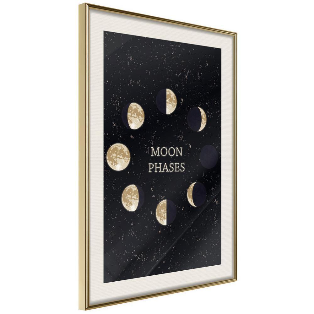 Framed Art - In the Rhythm of the Moon-artwork for wall with acrylic glass protection