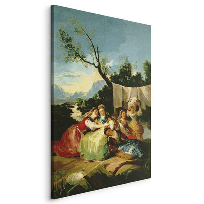 Canvas Print - The Washerwomen before (Francisco Goya)