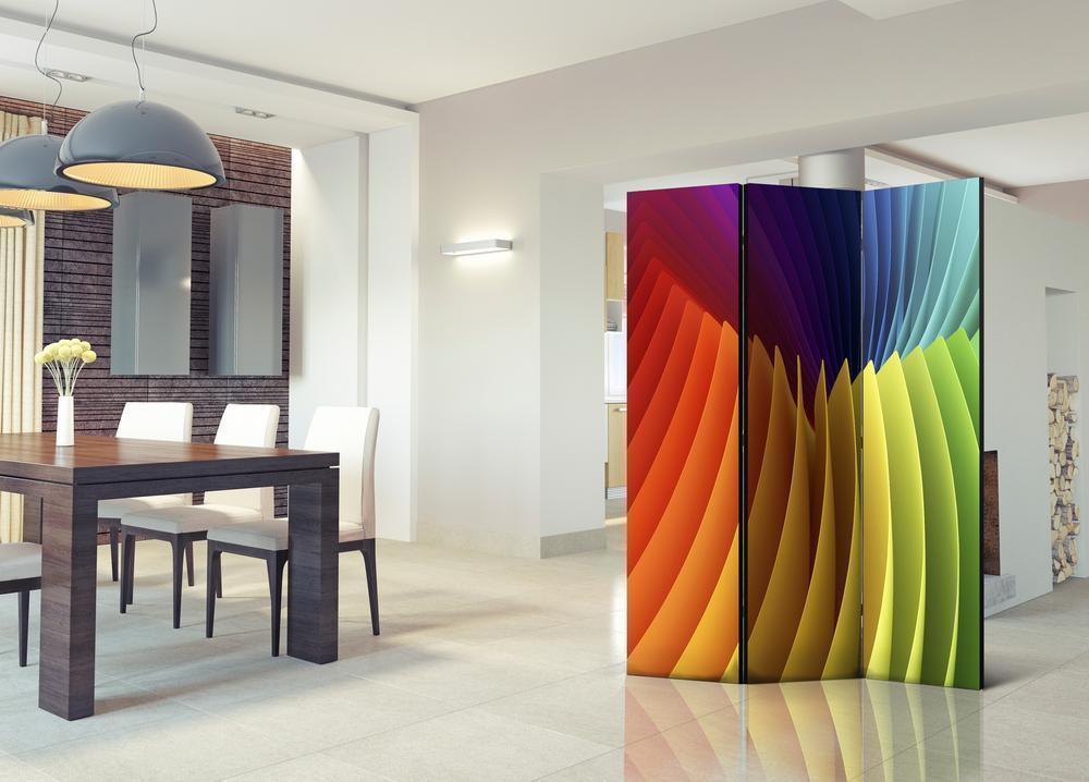 Room Divider - Rainbow Wave