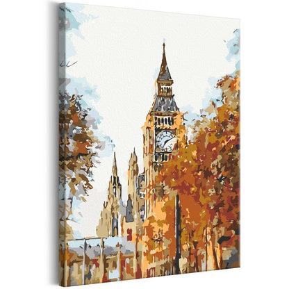 Start learning Painting - Paint By Numbers Kit - Autumn in London - new hobby