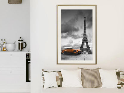 Autumn Framed Poster - Under the Eiffel Tower-artwork for wall with acrylic glass protection